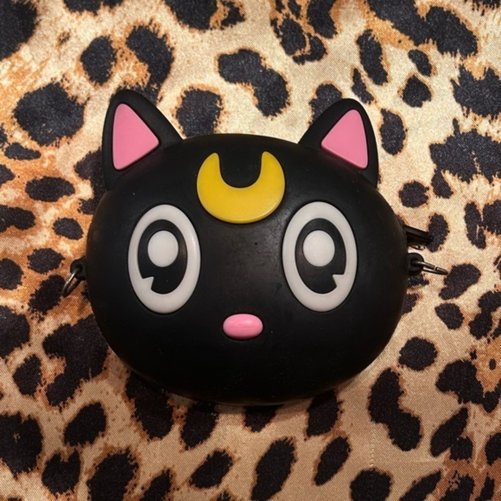 Sailor Moon Luna Cat Small Silicone Zipper Pouch
